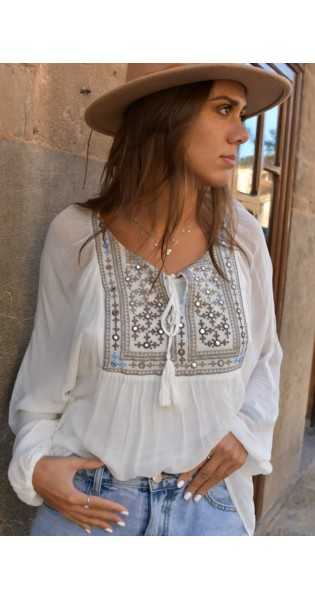 Miss June - Blusa RAPSODIA Beige - Blusas / Camisas / Tops - Miss June