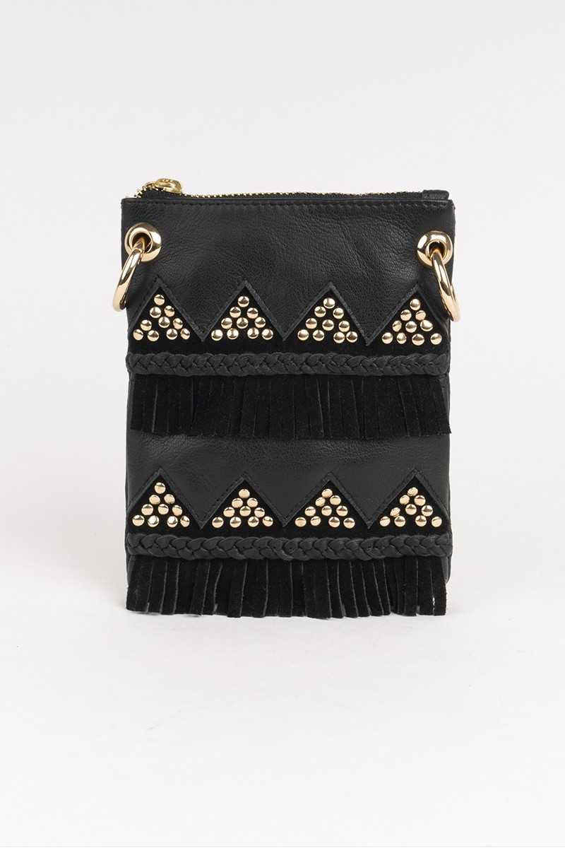 Piti Cuiti - FRINGES MOBILE COVER Black - Bolsos - Piti Cuiti