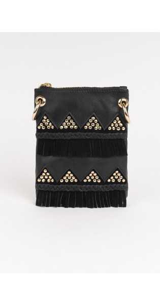 Piti Cuiti - FRINGES MOBILE COVER Black - Bolsos - Piti Cuiti