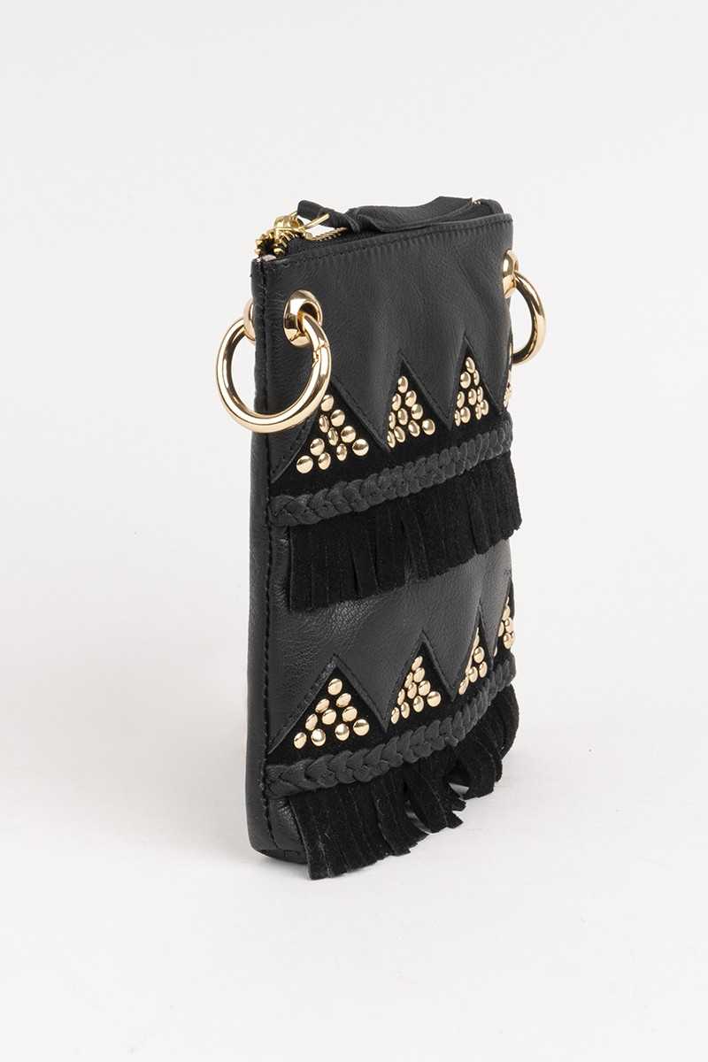 Piti Cuiti - FRINGES MOBILE COVER Black - Bolsos - Piti Cuiti