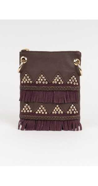 Piti Cuiti - FRINGES MOBILE COVER Brown - Bolsos - Piti Cuiti