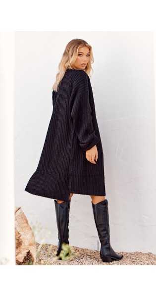 Jaase - Cardigan VANCOUVER KNIT BLACK - Outlet - Jaase