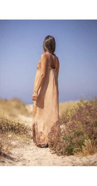 Tarifa Soul - Vestido Lencero - Camel - Vestidos / Monos - TARIFA SOUL