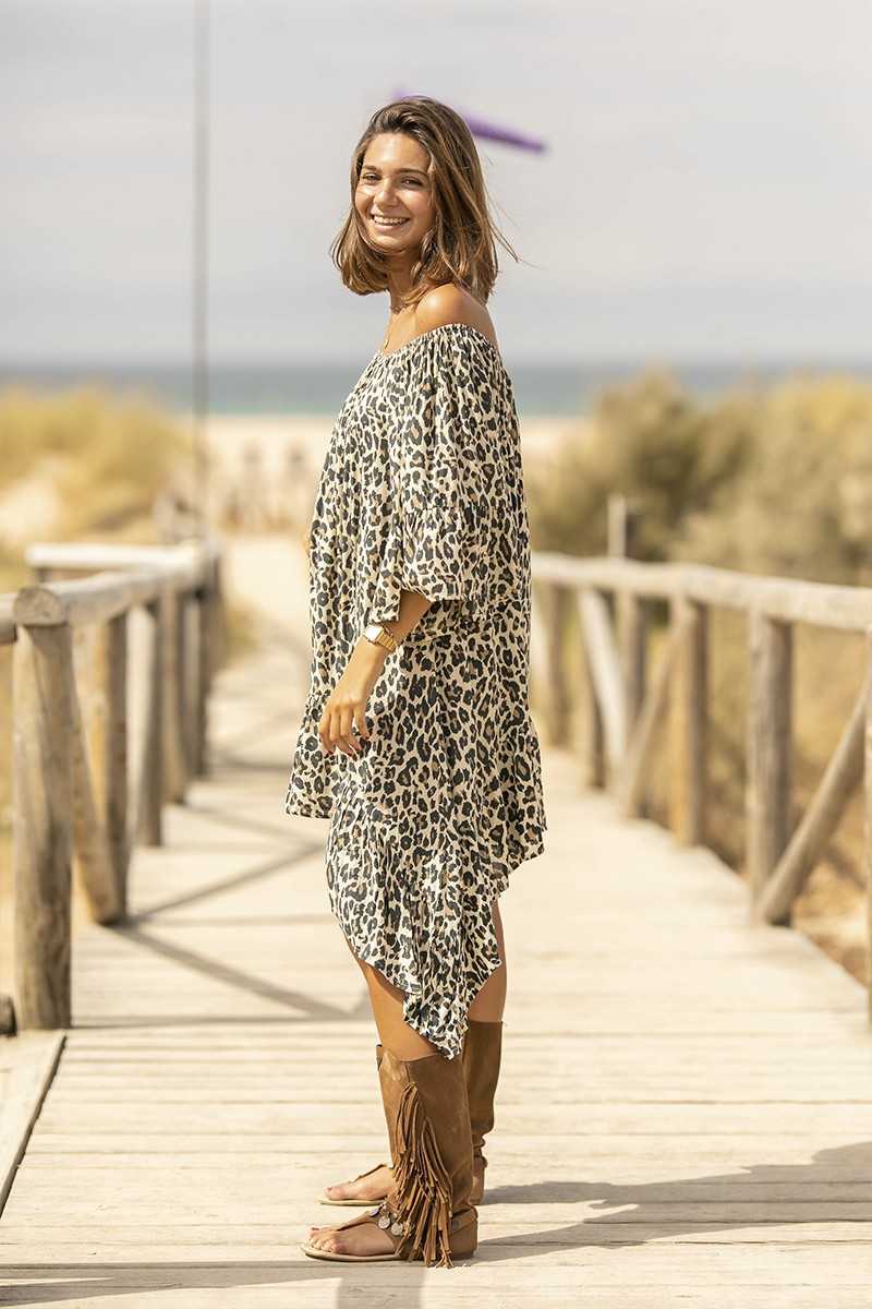 Tarifa Soul - Vestido/Túnica Enid - Brown - Túnicas / Ponchos / Caftanes - TARIFA SOUL