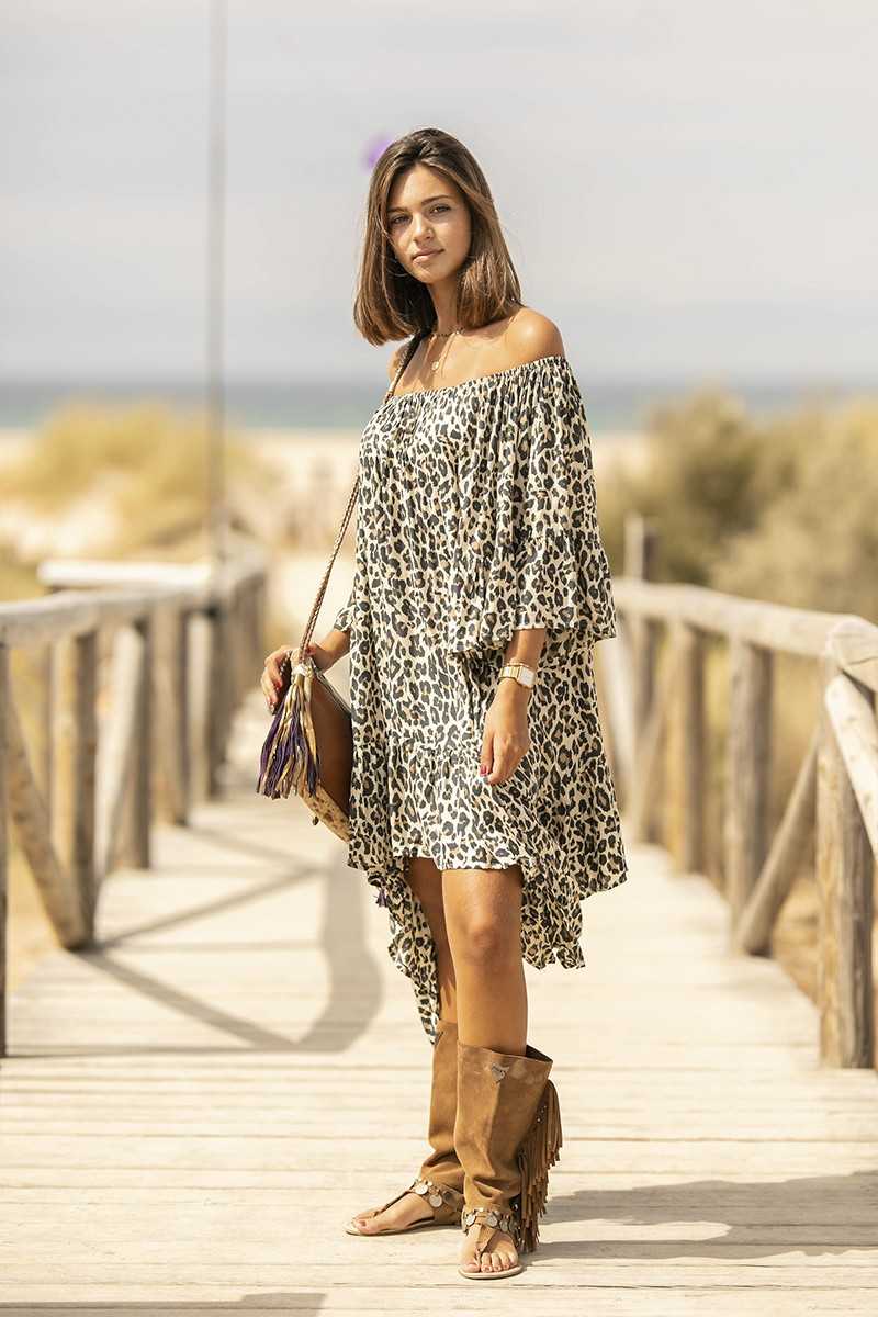 Tarifa Soul - Vestido/Túnica Enid - Brown - Túnicas / Ponchos / Caftanes - TARIFA SOUL