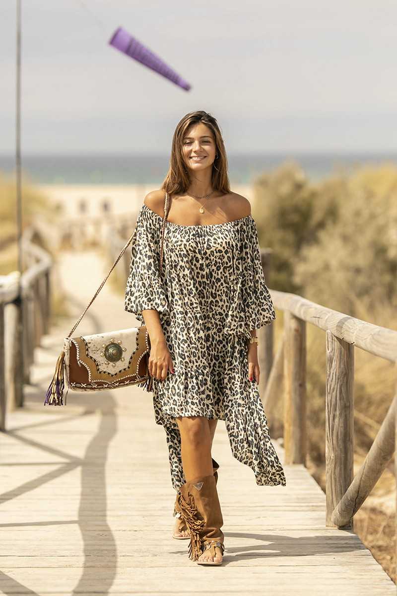 Tarifa Soul - Vestido/Túnica Enid - Brown - Túnicas / Ponchos / Caftanes - TARIFA SOUL