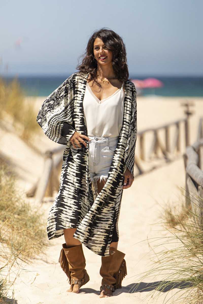 Tarifa Soul - Kimono Zoe - Black - Chalecos / Kimonos - TARIFA SOUL