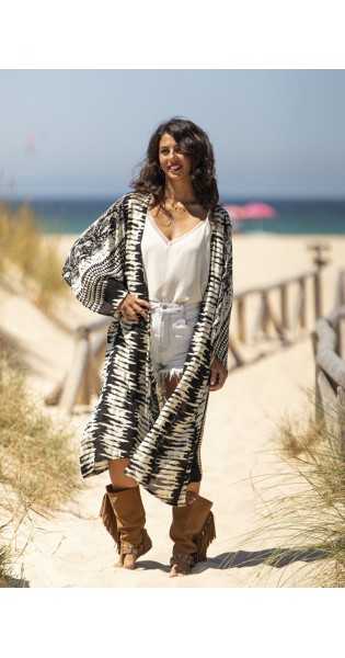 Tarifa Soul - Kimono Zoe - Black - Chalecos / Kimonos - TARIFA SOUL