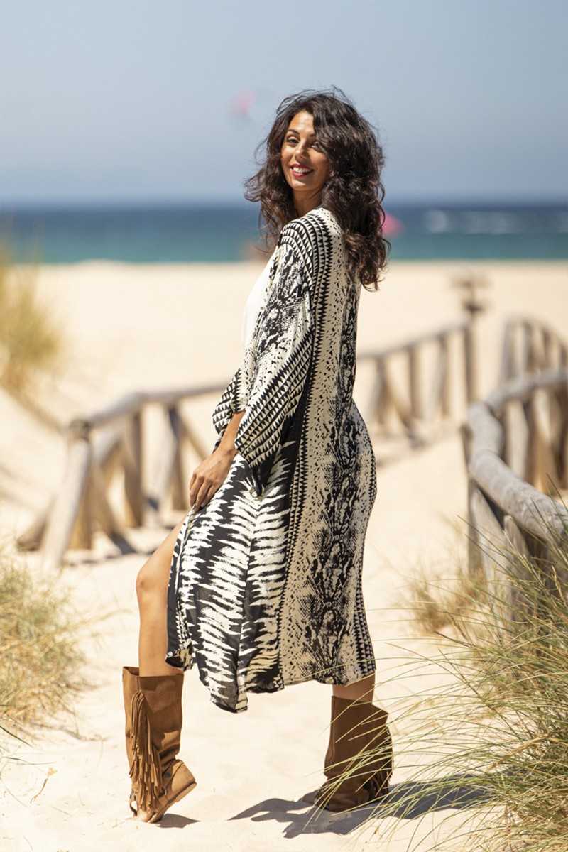 Tarifa Soul - Kimono Zoe - Black - Chalecos / Kimonos - TARIFA SOUL