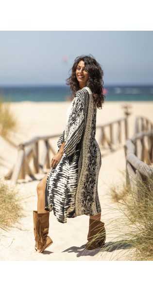 Tarifa Soul - Kimono Zoe - Black - Chalecos / Kimonos - TARIFA SOUL