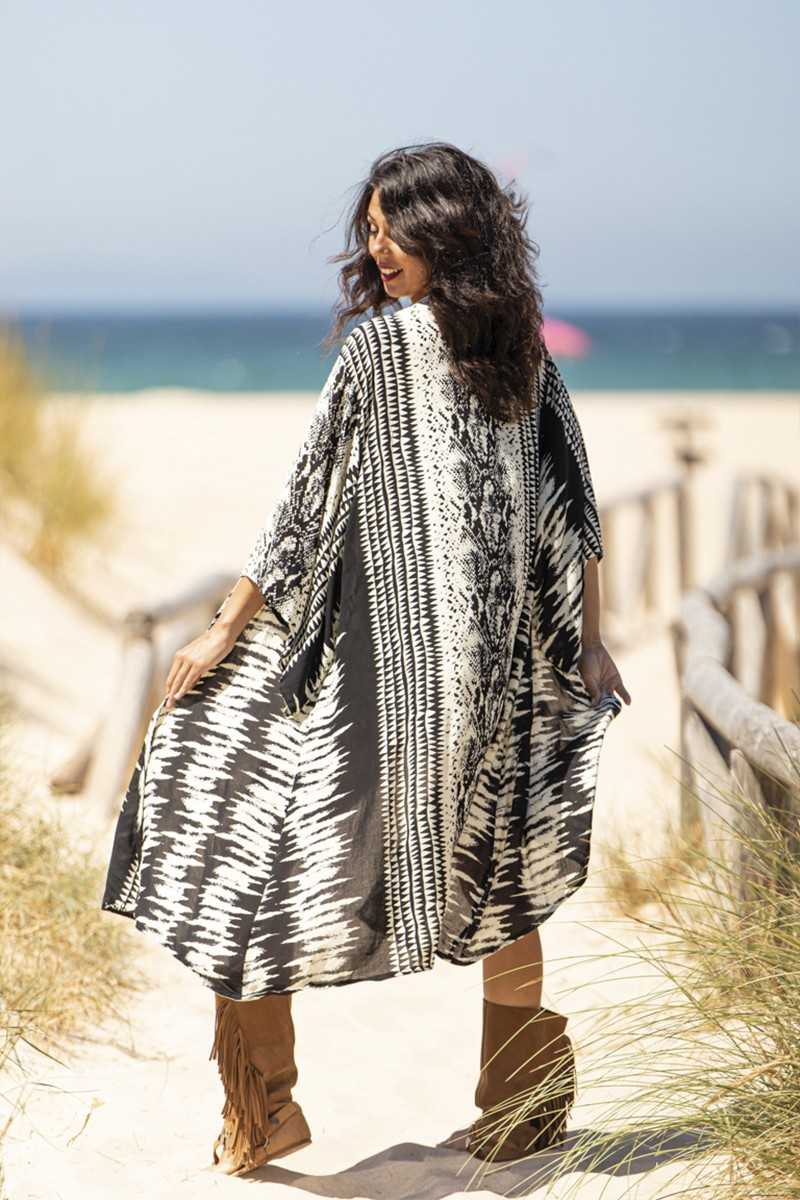 Tarifa Soul - Kimono Zoe - Black - Chalecos / Kimonos - TARIFA SOUL