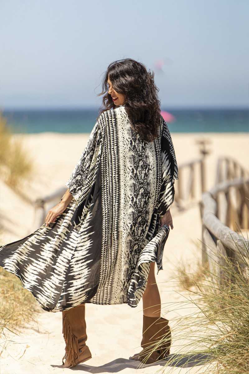 Tarifa Soul - Kimono Zoe - Black - Chalecos / Kimonos - TARIFA SOUL