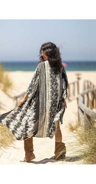 Tarifa Soul - Kimono Zoe - Black - Chalecos / Kimonos - TARIFA SOUL