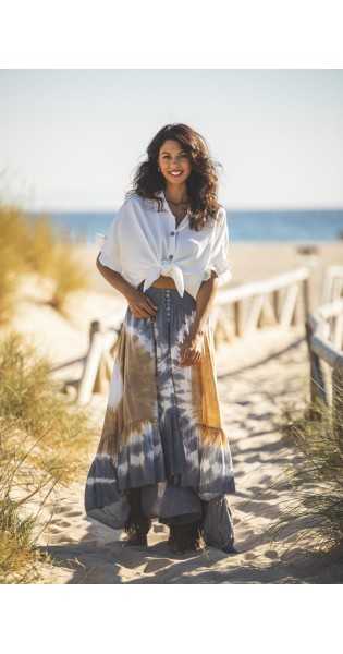 Tarifa Soul - Skirt Dakota - Grey - Faldas / Pantalones - TARIFA SOUL