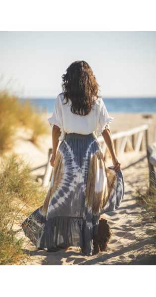 Tarifa Soul - Skirt Dakota - Grey - Faldas / Pantalones - TARIFA SOUL