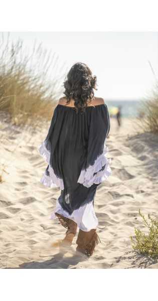 Tarifa Soul - Tunic Menorca - Navy - Túnicas / Ponchos / Caftanes - TARIFA SOUL