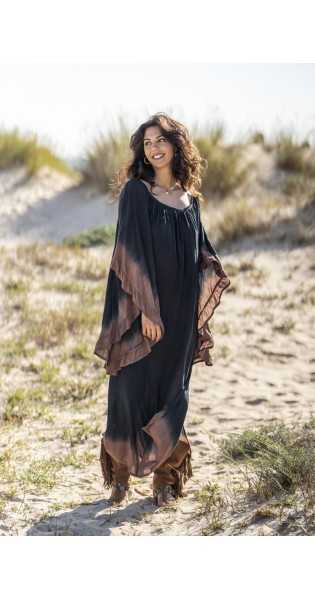 Tarifa Soul - Tunic Menorca - Navy Camel - Túnicas / Ponchos / Caftanes - TARIFA SOUL