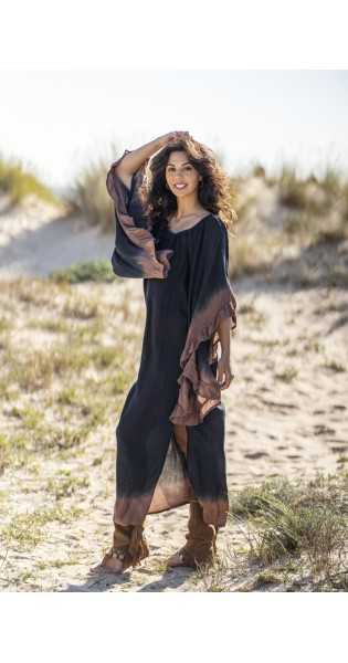 Tarifa Soul - Tunic Menorca - Navy Camel - Túnicas / Ponchos / Caftanes - TARIFA SOUL