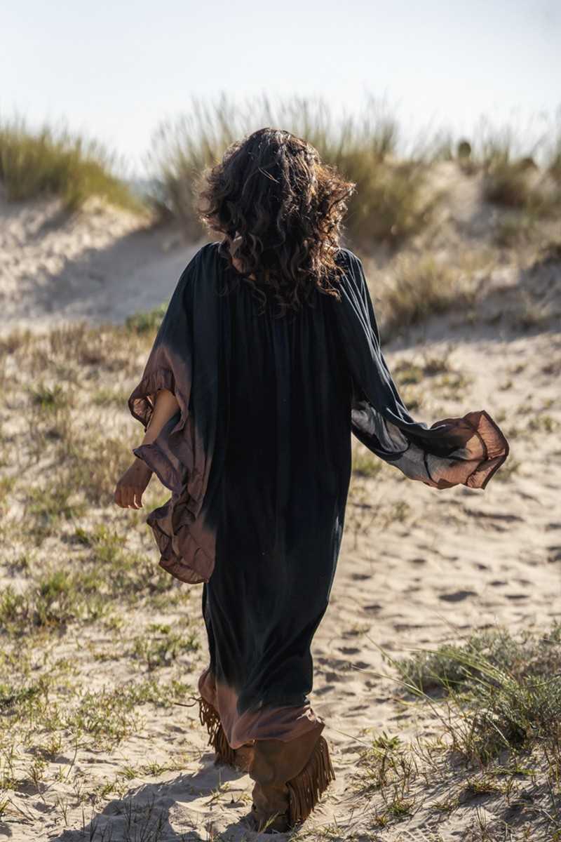 Tarifa Soul - Tunic Menorca - Navy Camel - Túnicas / Ponchos / Caftanes - TARIFA SOUL