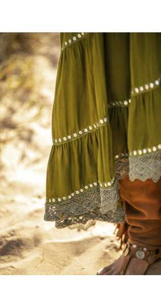 Tarifa Soul - Vestido Malena - Olive - Vestidos / Faldas / Monos / Pantalones - TARIFA SOUL