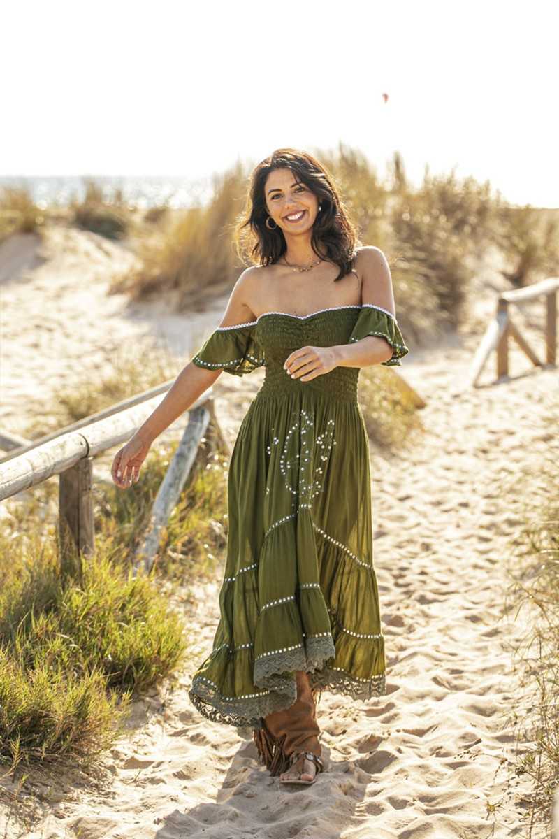 Tarifa Soul - Vestido Malena - Olive - Vestidos / Faldas / Monos / Pantalones - TARIFA SOUL