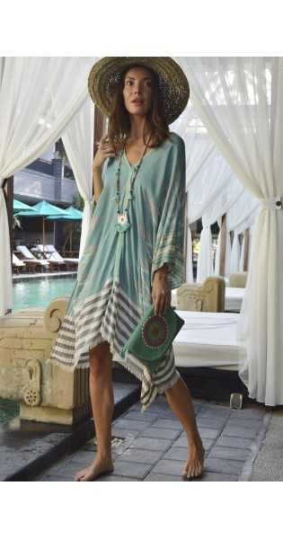 Tarifa Soul - Poncho Tulum - Mint - Túnicas / Ponchos / Caftanes - TARIFA SOUL