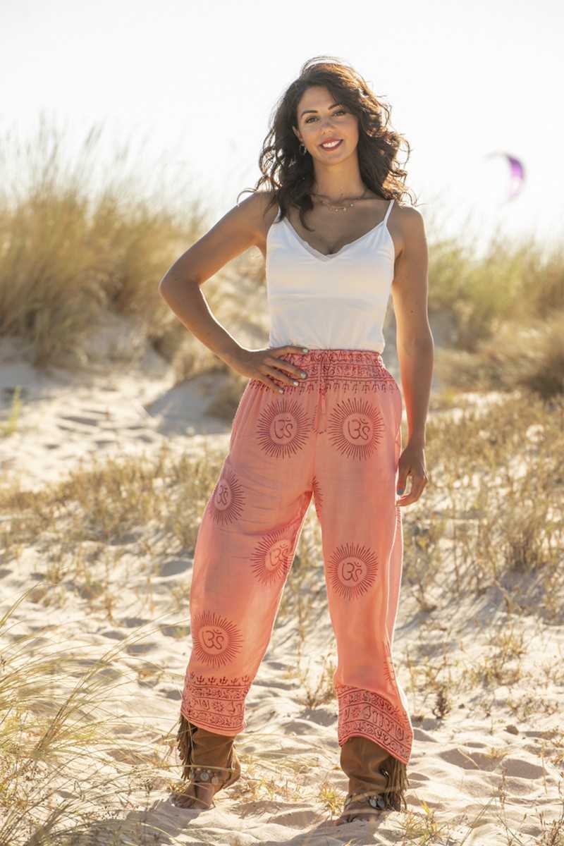 Tarifa Soul - Pantalon Chloe - Salmon - Faldas / Pantalones - TARIFA SOUL