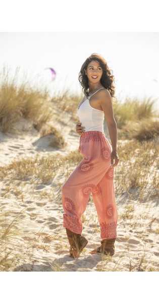 Tarifa Soul - Pantalon Chloe - Salmon - Faldas / Pantalones - TARIFA SOUL