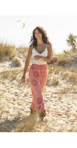 Tarifa Soul - Pantalon Chloe - Salmon - Faldas / Pantalones - TARIFA SOUL