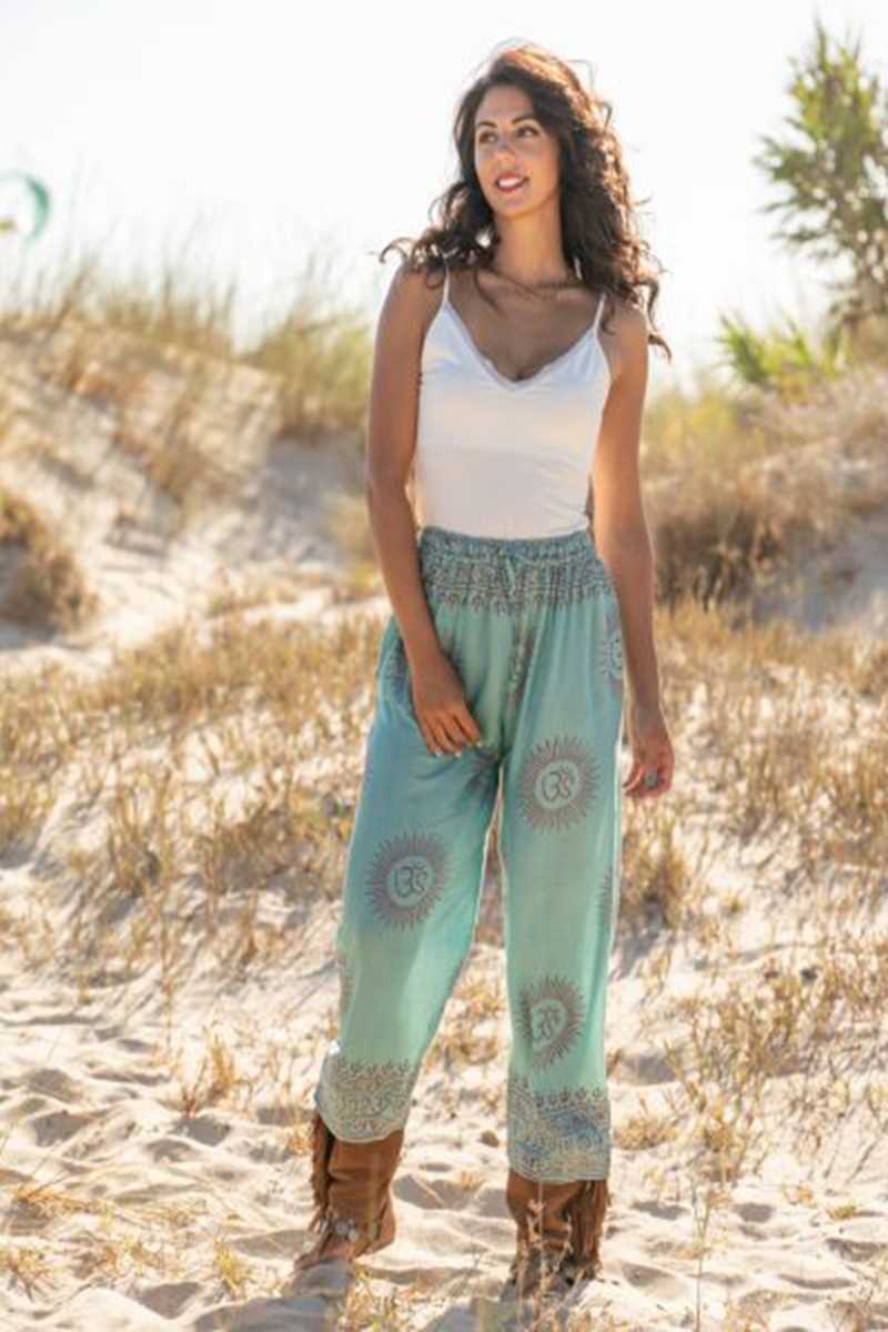 Tarifa Soul - Pantalon Chloe - Verde Agua - Faldas / Pantalones - TARIFA SOUL