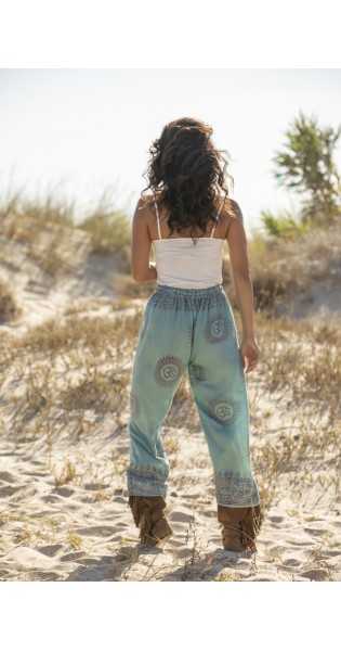 Tarifa Soul - Pantalon Chloe - Verde Agua - Faldas / Pantalones - TARIFA SOUL