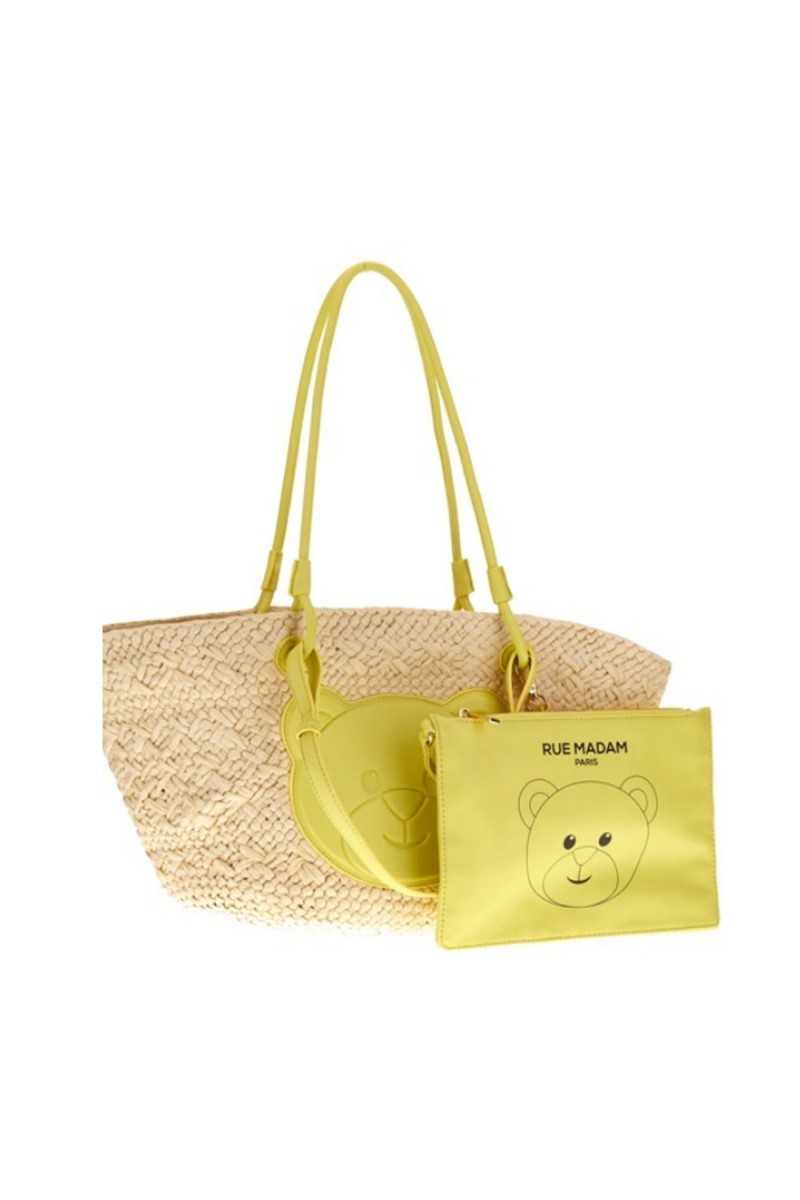 Bolso Palm Teddy Amarillo Rue Madam Paris - Capazos - Rue Madam Paris