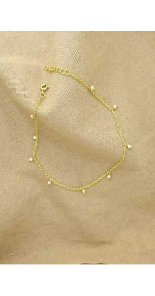 Schmuckoo - Pulsera Perla Perla Chapada en Oro Plata 925 - Joyeria - Schmuckoo