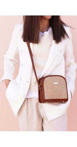 THE CODE - Casandra Nature Cuero y Beige - Bolsos - THE CODE