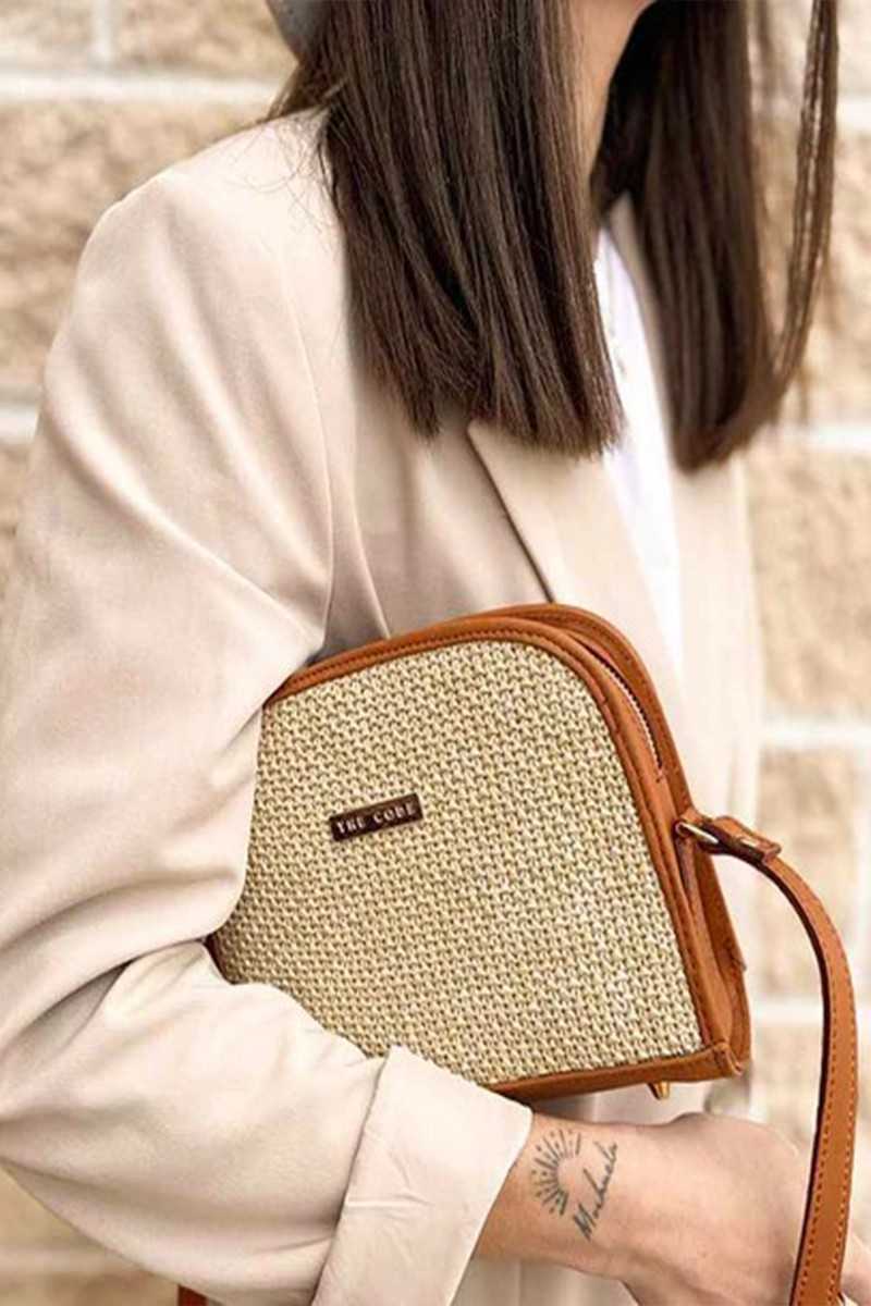 THE CODE - Casandra Nature Cuero y Beige - Bolsos - THE CODE