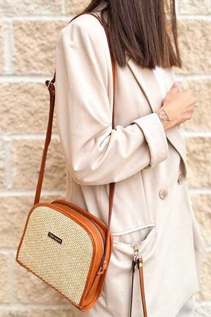 THE CODE - Casandra Nature Cuero y Beige - Bolsos - THE CODE