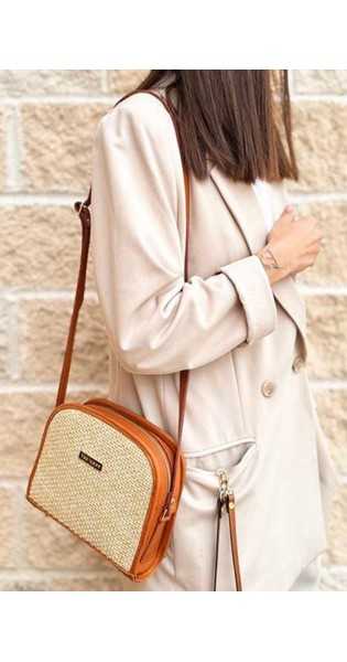 THE CODE - Casandra Nature Cuero y Beige - Bolsos - THE CODE