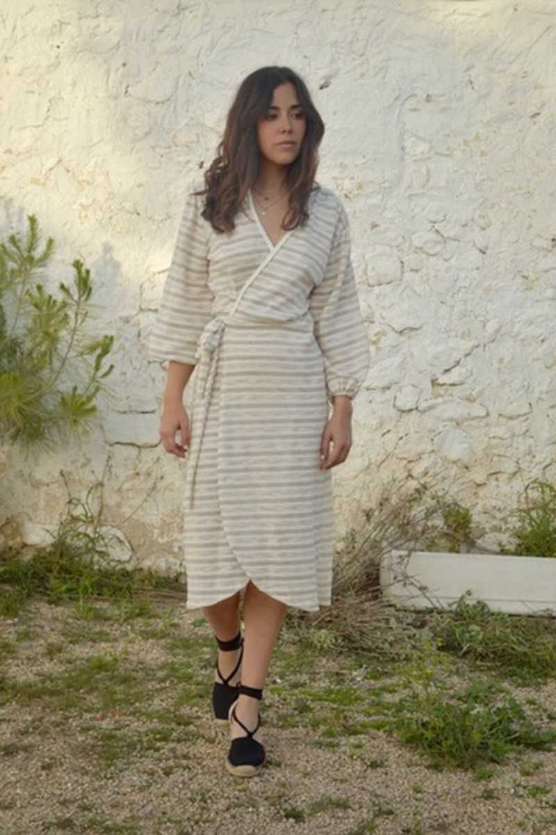 Nu uniq - Vestido Teresa Raya Beige/Crudo - Vestidos / Monos - Nu Uniq