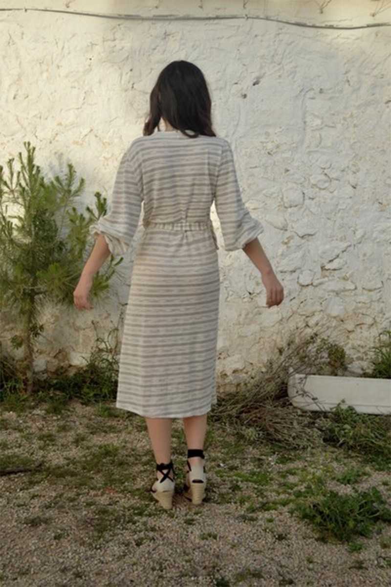 Nu uniq - Vestido Teresa Raya Beige/Crudo - Vestidos / Monos - Nu Uniq