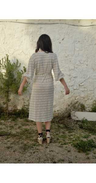 Nu uniq - Vestido Teresa Raya Beige/Crudo - Vestidos / Monos - Nu Uniq