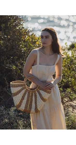 MELIE BIANCO - Bolso Suzie de Paja Natural - Capazos - Melie Bianco