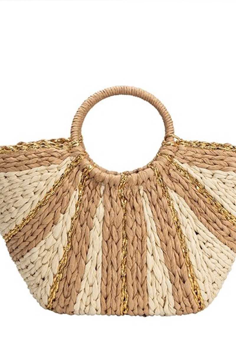 MELIE BIANCO - Bolso Suzie de Paja Natural - Capazos - Melie Bianco