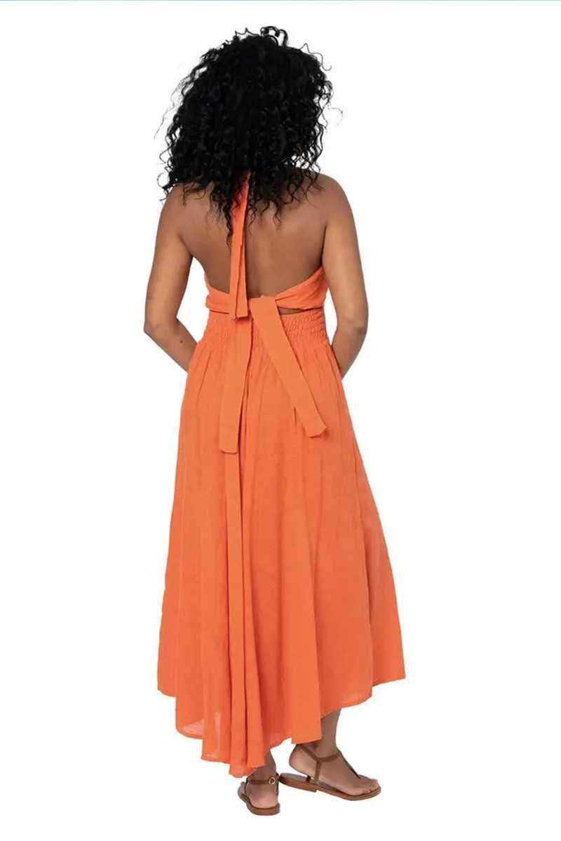 La Mano Boho - Vestido Largo Naranja - Vestidos / Monos - La mano boho