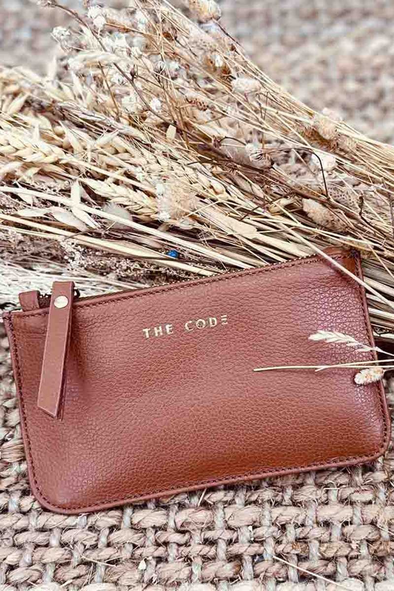 THE CODE - Monedero Sevilla camel liso - Monederos - THE CODE