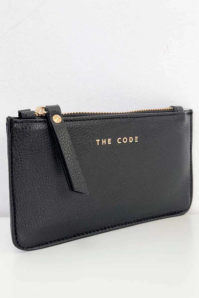 THE CODE - Monedero Sevilla negro liso - Monederos - THE CODE