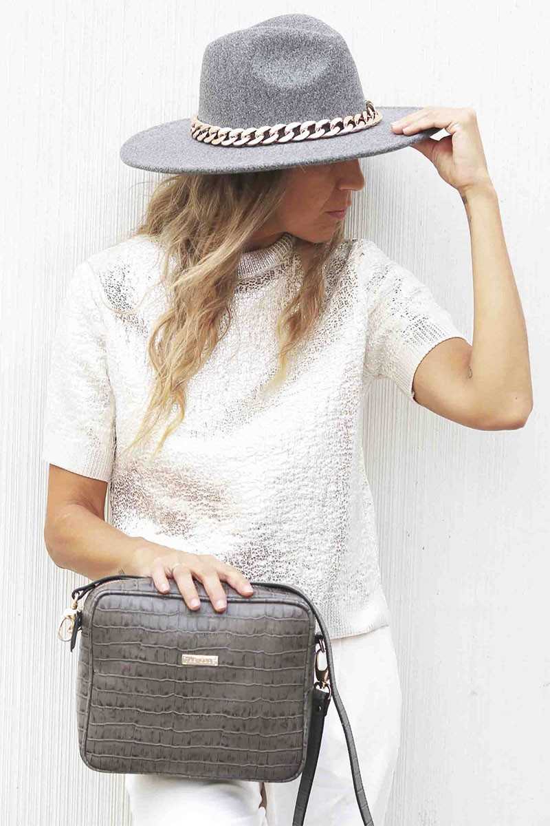 THE CODE - CHARLOTTE TAUPE COCO - Bolsos: Estilo y Funcionalidad en Cada Detalle - THE CODE