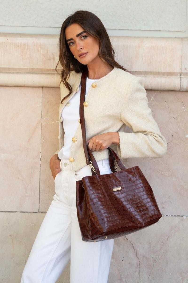 THE CODE - SHOPPER PATRICIA PRALINE - Bolsos: Estilo y Funcionalidad en Cada Detalle - THE CODE