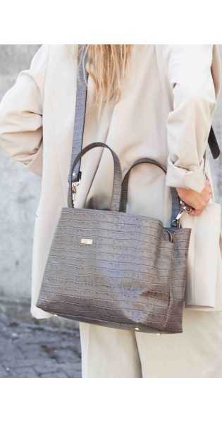 THE CODE - SHOPPER PATRICIA TAUPE - Bolsos: Estilo y Funcionalidad en Cada Detalle - THE CODE