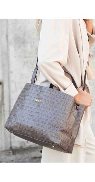 THE CODE - SHOPPER PATRICIA TAUPE - Bolsos: Estilo y Funcionalidad en Cada Detalle - THE CODE