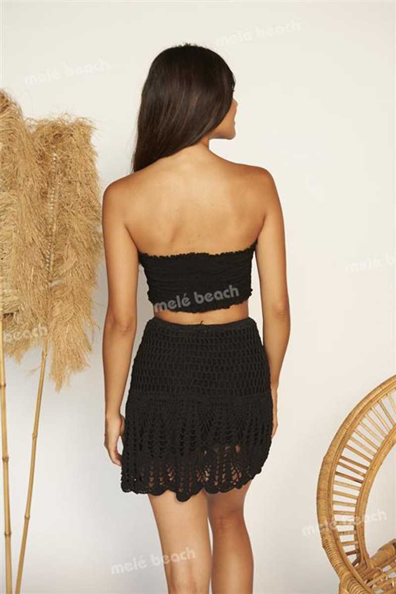 Mele Beach - Falda Crochet Black - Faldas / Pantalones - Melé beach